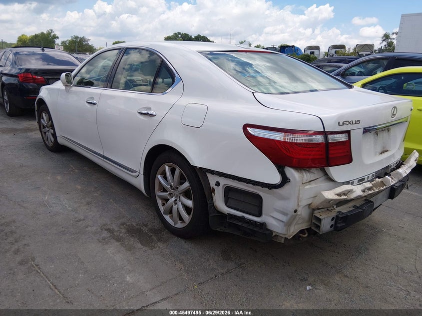 2007 Lexus Ls 460 VIN JTHBL46F175002841 IAAI salvage auction — REAR END, Salvage (North Carolina), sold $1,200 on 2026-07-09 (photo 3)