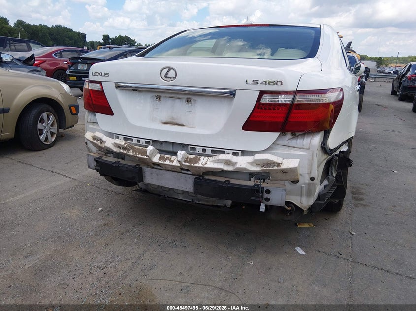 2007 Lexus Ls 460 VIN JTHBL46F175002841 IAAI salvage auction — REAR END, Salvage (North Carolina), sold $1,200 on 2026-07-09 (photo 6)