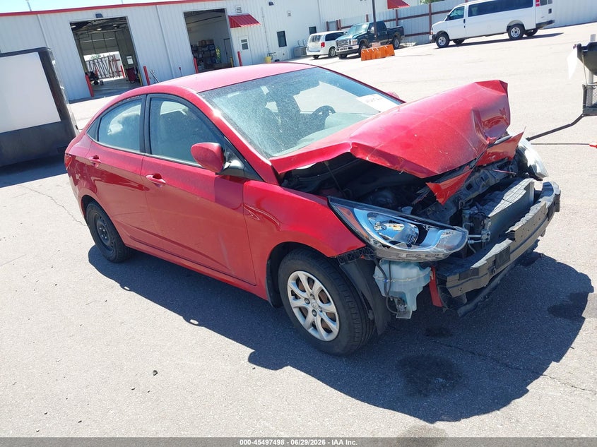 2013 Hyundai Accent VIN KMHCT4AE9DU429413 IAAI salvage auction — FRONT END, Salvage Title, sold $675 on 2026-08-22 (photo 1)