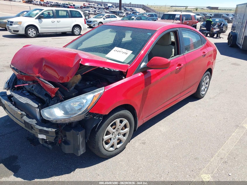 2013 Hyundai Accent VIN KMHCT4AE9DU429413 IAAI salvage auction — FRONT END, Salvage Title, sold $675 on 2026-08-22 (photo 2)