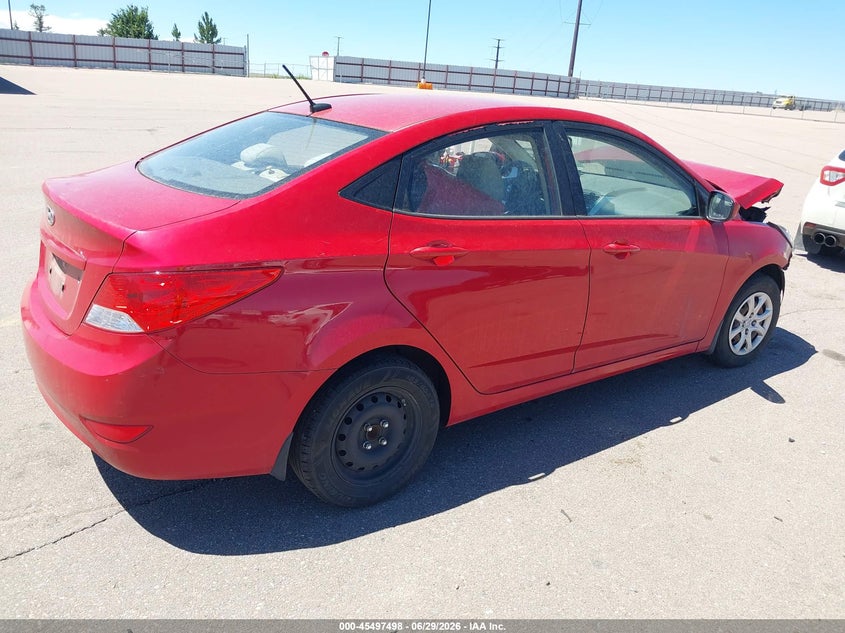 2013 Hyundai Accent VIN KMHCT4AE9DU429413 IAAI salvage auction — FRONT END, Salvage Title, sold $675 on 2026-08-22 (photo 4)