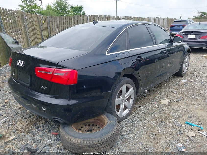 2012 Audi A6 VIN WAUDFAFC3CN119219 IAAI salvage auction — NORMAL WEAR, Clear (Virginia), sold $650 on 2026-07-27 (photo 4)