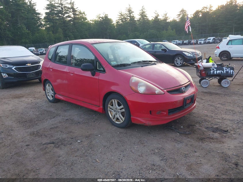 2007 Honda Fit VIN JHMGD37617S000276 IAAI salvage auction — NORMAL WEAR, Clear (Massachusetts), sold $400 on 2026-07-24 (photo 1)