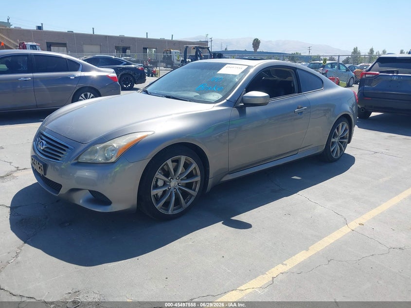 2008 Infiniti G37 VIN JNKCV64E28M111983 IAAI salvage auction — LEFT SIDE, Salvage (California), sold $2,600 on 2026-07-20 (photo 2)