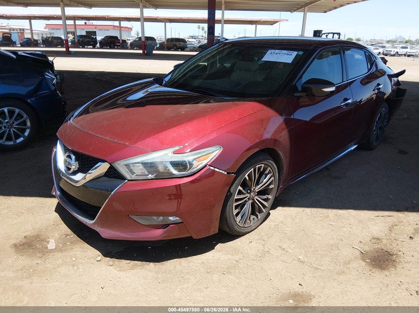 2017 Nissan Maxima VIN 1N4AA6AP4HC394571 IAAI salvage auction — FRONT & REAR, Salvage Title, sold $2,350 on 2026-09-06 (photo 2)