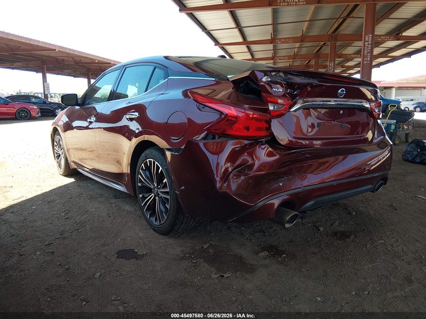 2017 Nissan Maxima VIN 1N4AA6AP4HC394571 IAAI salvage auction — FRONT & REAR, Salvage Title, sold $2,350 on 2026-09-06 (photo 3)