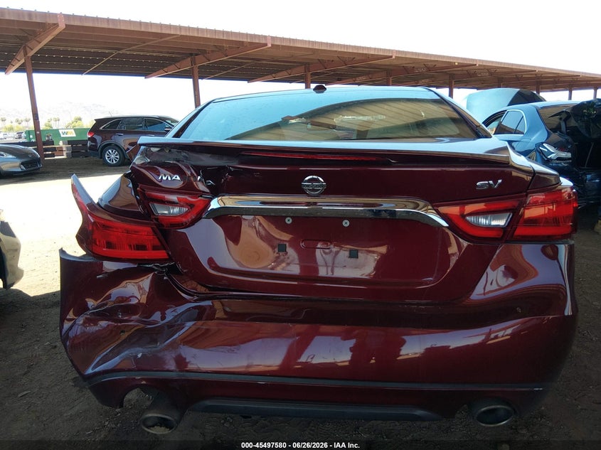 2017 Nissan Maxima VIN 1N4AA6AP4HC394571 IAAI salvage auction — FRONT & REAR, Salvage Title, sold $2,350 on 2026-09-06 (photo 6)