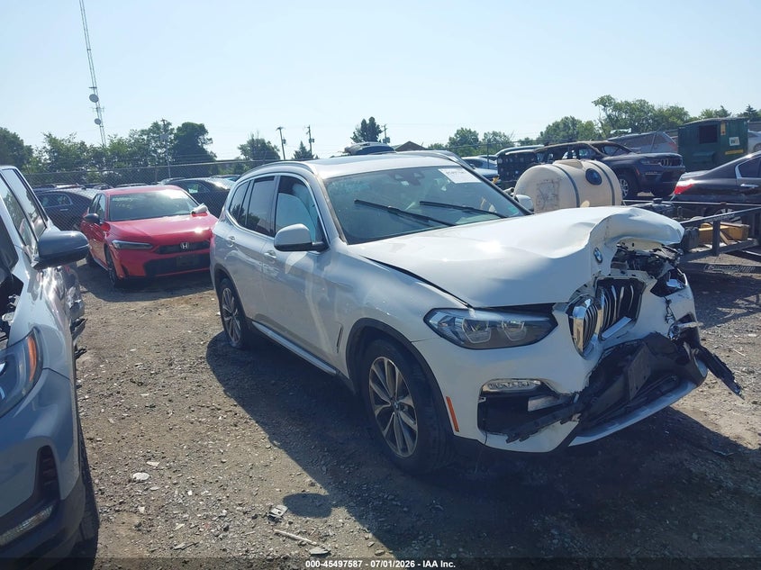2019 BMW X3 VIN 5UXTR9C56KLE12974 IAAI salvage auction — FRONT END, Salvage Title, sold $3,150 on 2026-08-02 (photo 1)