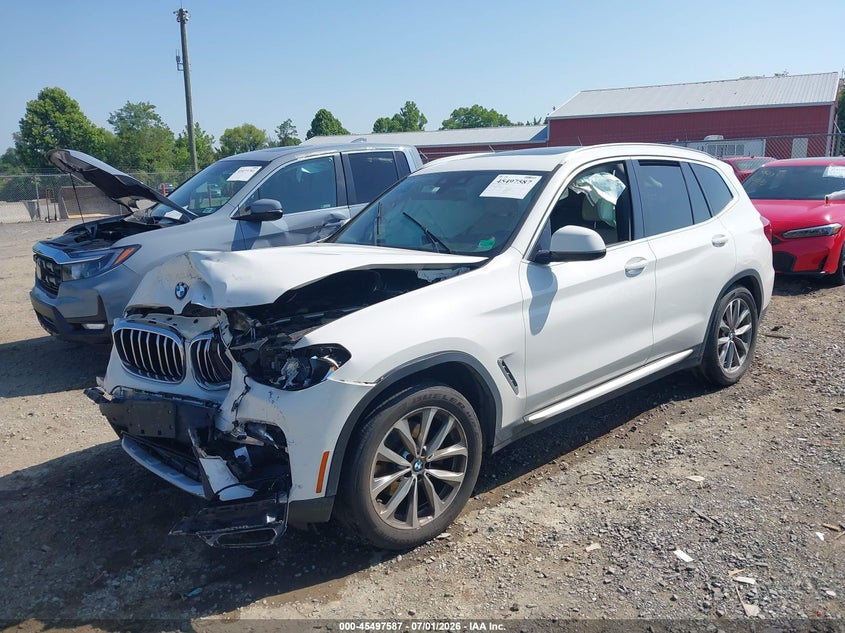 2019 BMW X3 VIN 5UXTR9C56KLE12974 IAAI salvage auction — FRONT END, Salvage Title, sold $3,150 on 2026-08-02 (photo 2)