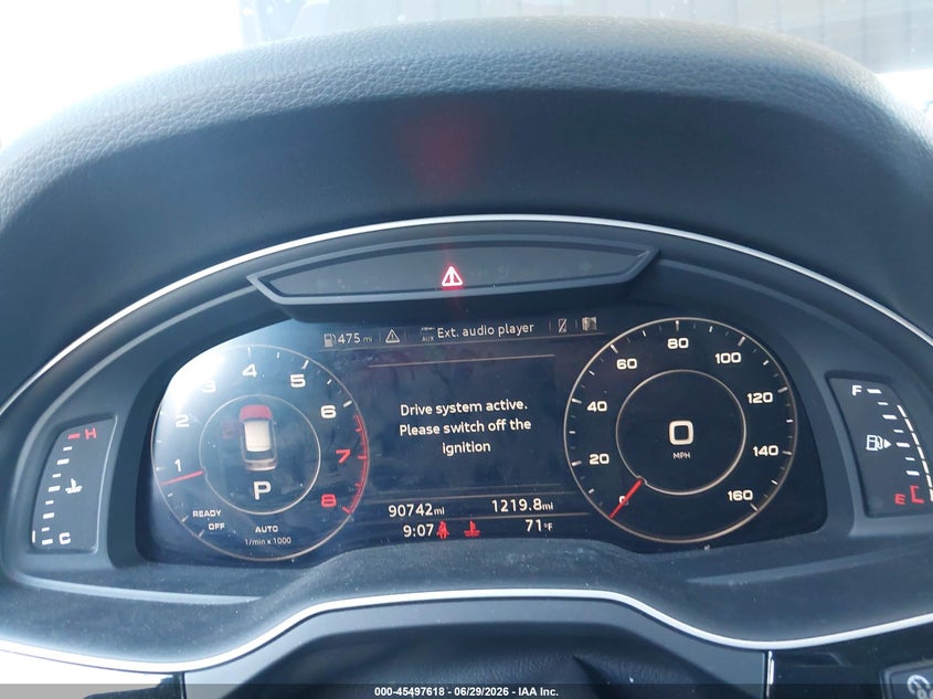 2018 Audi Q7 VIN WA1VAAF76JD037846 IAAI salvage auction — LEFT FRONT, Salvage (California), sold $8,700 on 2026-07-28 (photo 7)