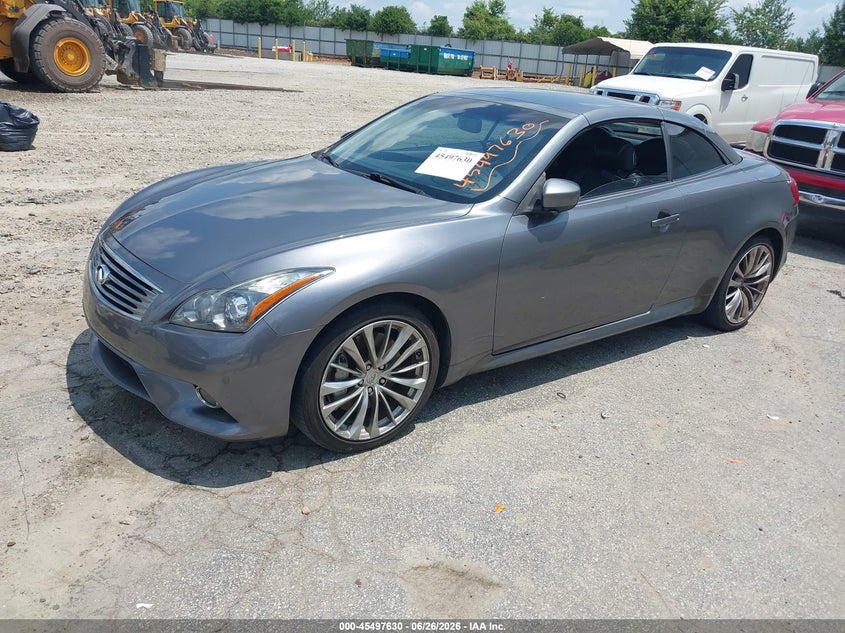 2012 Infiniti G37 VIN JN1CV6FE2CM202956 IAAI salvage auction — SIDE, Repossession Paperwork (Georgia), sold $2,550 on 2026-07-23 (photo 2)