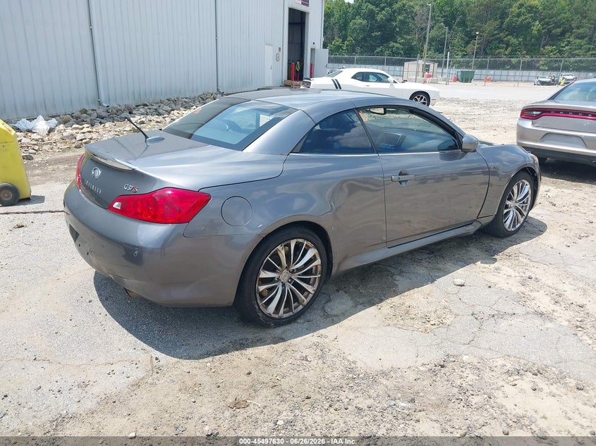 2012 Infiniti G37 VIN JN1CV6FE2CM202956 IAAI salvage auction — SIDE, Repossession Paperwork (Georgia), sold $2,550 on 2026-07-23 (photo 4)