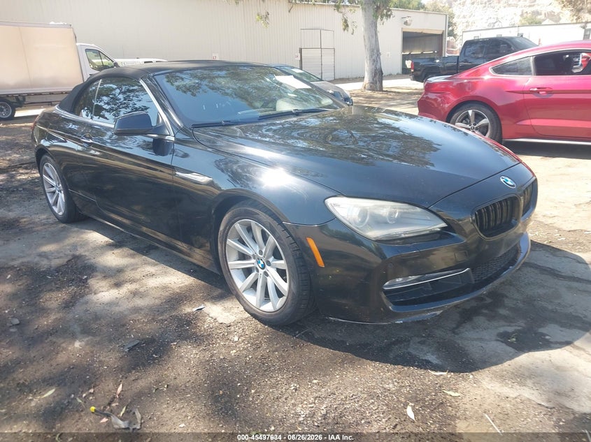 2014 BMW 6er VIN WBALW7C57ED595955 IAAI salvage auction — NORMAL WEAR, Clear - Dealer Only (California), sold $2,925 on 2026-07-28 (photo 1)