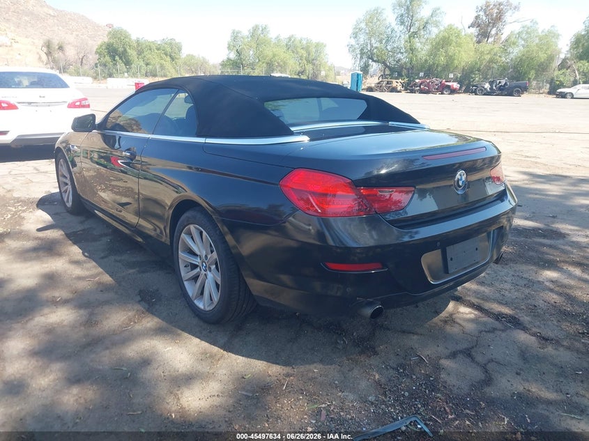 2014 BMW 6er VIN WBALW7C57ED595955 IAAI salvage auction — NORMAL WEAR, Clear - Dealer Only (California), sold $2,925 on 2026-07-28 (photo 3)