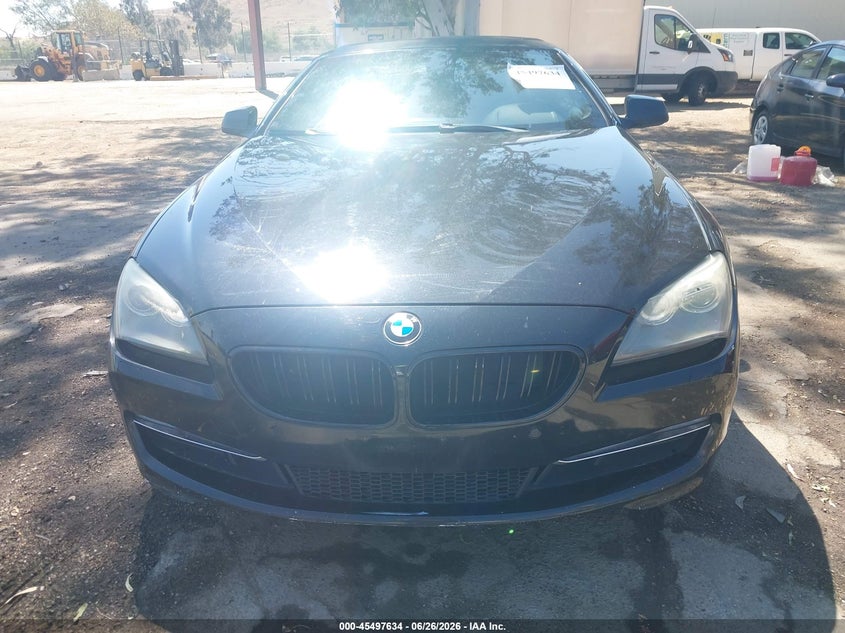 2014 BMW 6er VIN WBALW7C57ED595955 IAAI salvage auction — NORMAL WEAR, Clear - Dealer Only (California), sold $2,925 on 2026-07-28 (photo 6)