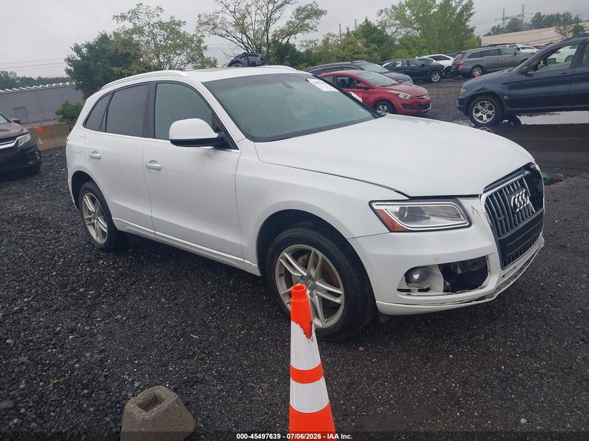 2016 Audi Q5 VIN WA1L2AFP3GA037091 IAAI salvage auction — FRONT END, Mv-907A (New York), sold $1,050 on 2026-07-14 (photo 1)