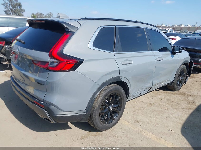 2024 Honda Cr-v VIN 7FARS5H57RE005102 IAAI salvage auction — SIDE, Salvage Title, sold $10,900 on 2026-07-31 (photo 4)