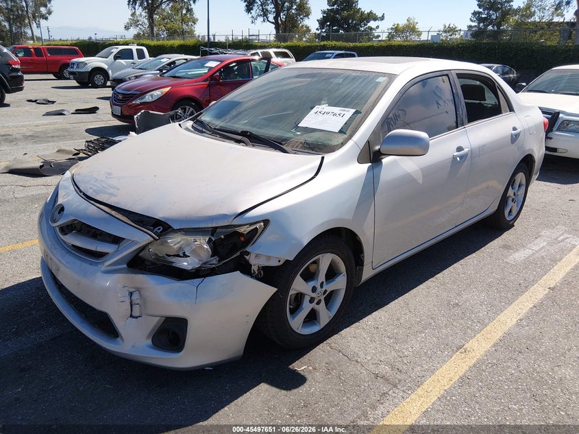 2012 Toyota Corolla VIN 5YFBU4EE6CP017520 IAAI salvage auction — FRONT END, Salvage (California), sold $2,550 on 2026-07-21 (photo 2)