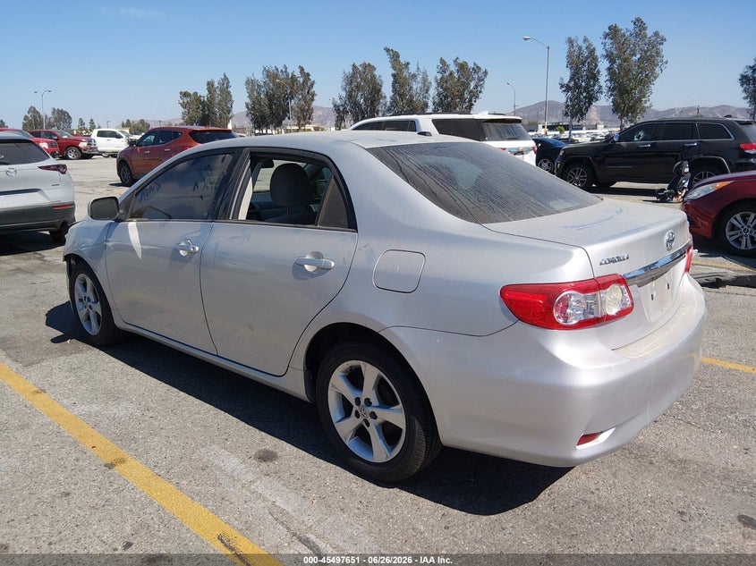2012 Toyota Corolla VIN 5YFBU4EE6CP017520 IAAI salvage auction — FRONT END, Salvage (California), sold $2,550 on 2026-07-21 (photo 3)
