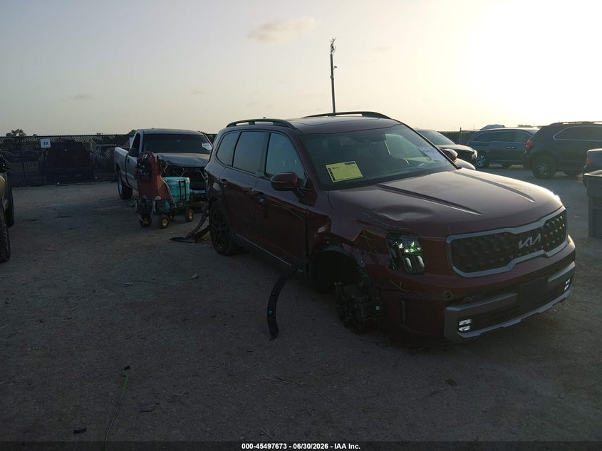 2023 Kia Telluride VIN 5XYP5DGC4PG353076 IAAI salvage auction — RIGHT SIDE, Salvage (Texas), sold $7,700 on 2026-07-28 (photo 1)