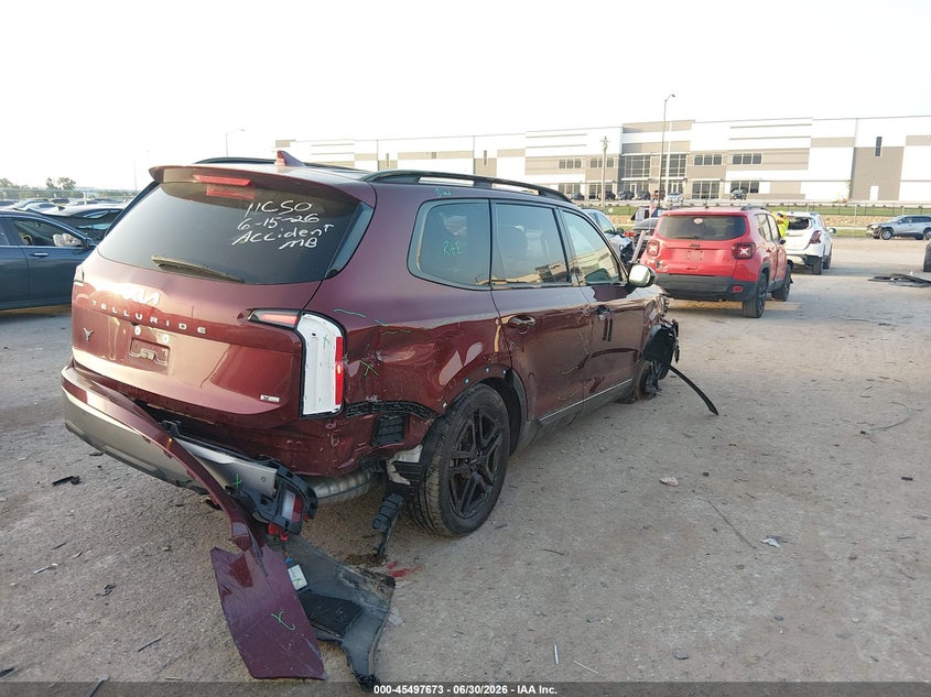 2023 Kia Telluride VIN 5XYP5DGC4PG353076 IAAI salvage auction — RIGHT SIDE, Salvage (Texas), sold $7,700 on 2026-07-28 (photo 4)