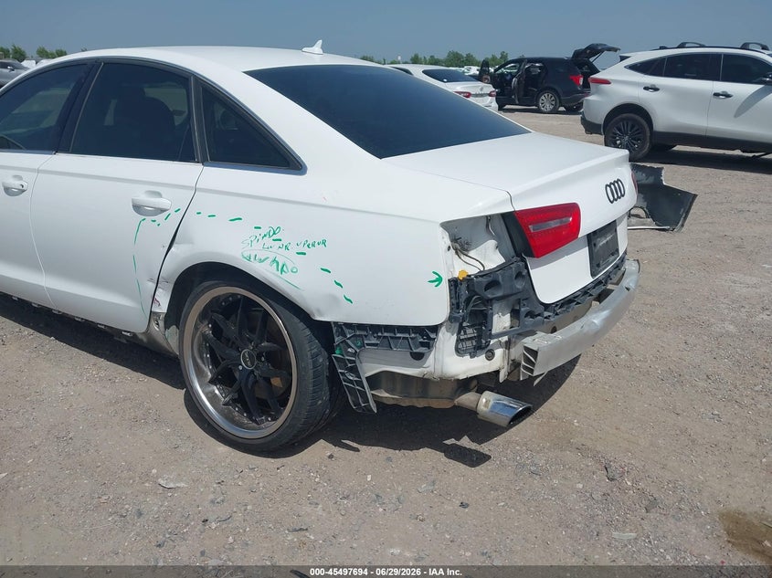 2015 Audi A6 VIN WAUCFAFC6FN013430 IAAI salvage auction — REAR END, Salvage (Texas), sold $1,250 on 2026-07-11 (photo 6)