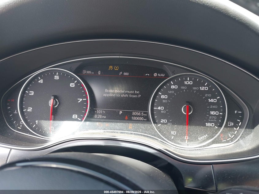 2015 Audi A6 VIN WAUCFAFC6FN013430 IAAI salvage auction — REAR END, Salvage (Texas), sold $1,250 on 2026-07-11 (photo 7)