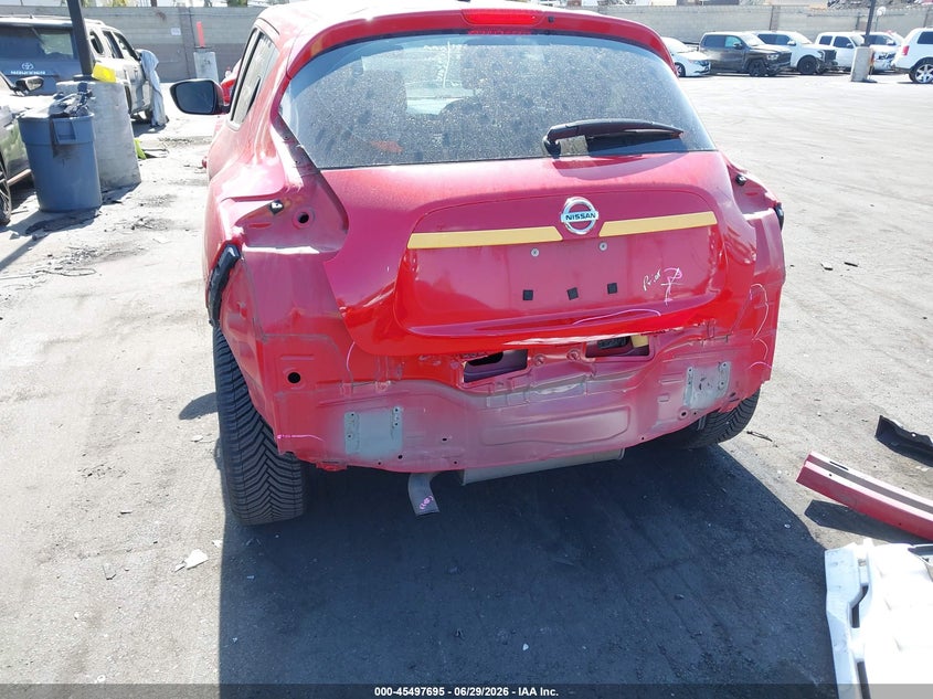 2016 Nissan Juke VIN JN8AF5MV0GT655200 IAAI salvage auction — REAR END, Salvage Certificate (California), sold $1,600 on 2026-07-10 (photo 6)