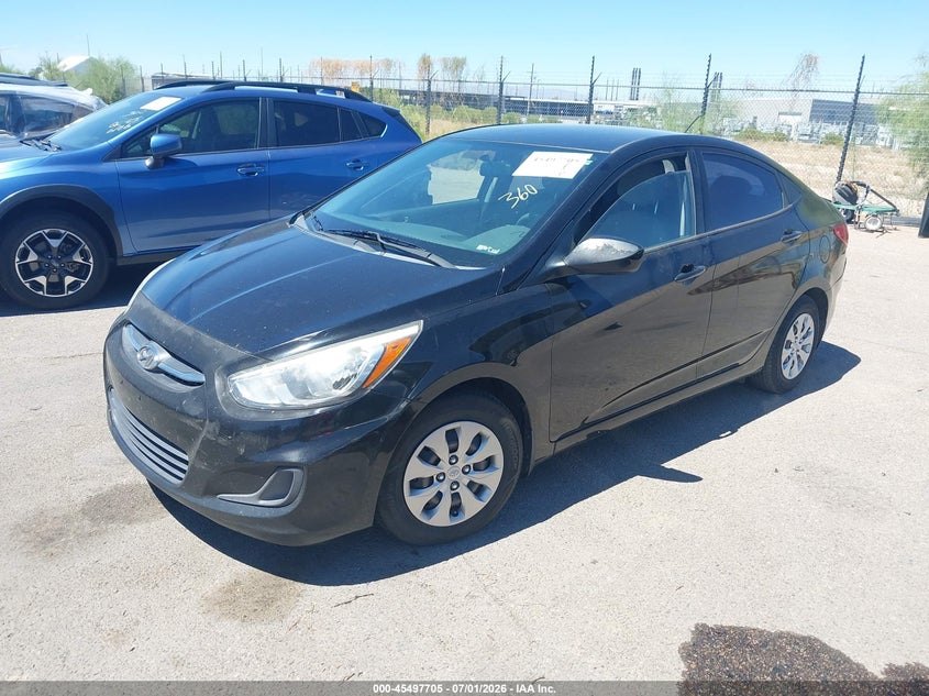 2015 Hyundai Accent VIN KMHCT4AE3FU874006 IAAI salvage auction — REAR END, Salvage (Arizona), sold $825 on 2026-07-23 (photo 2)