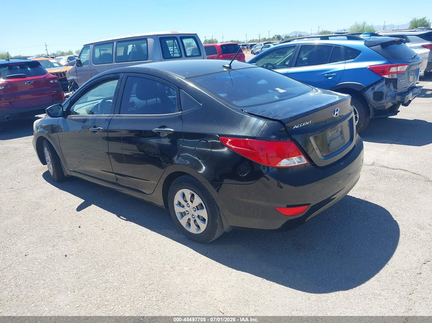 2015 Hyundai Accent VIN KMHCT4AE3FU874006 IAAI salvage auction — REAR END, Salvage (Arizona), sold $825 on 2026-07-23 (photo 3)