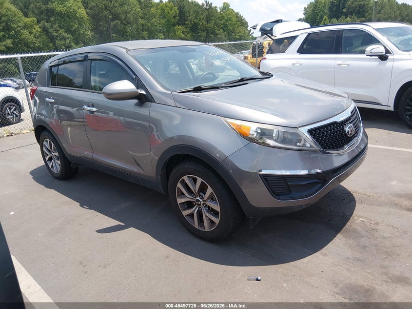 2015 Kia Sportage VIN KNDPB3AC6F7737948 IAAI salvage auction — NORMAL WEAR, Clear (North Carolina), sold $1,550 on 2026-07-29 (photo 1)