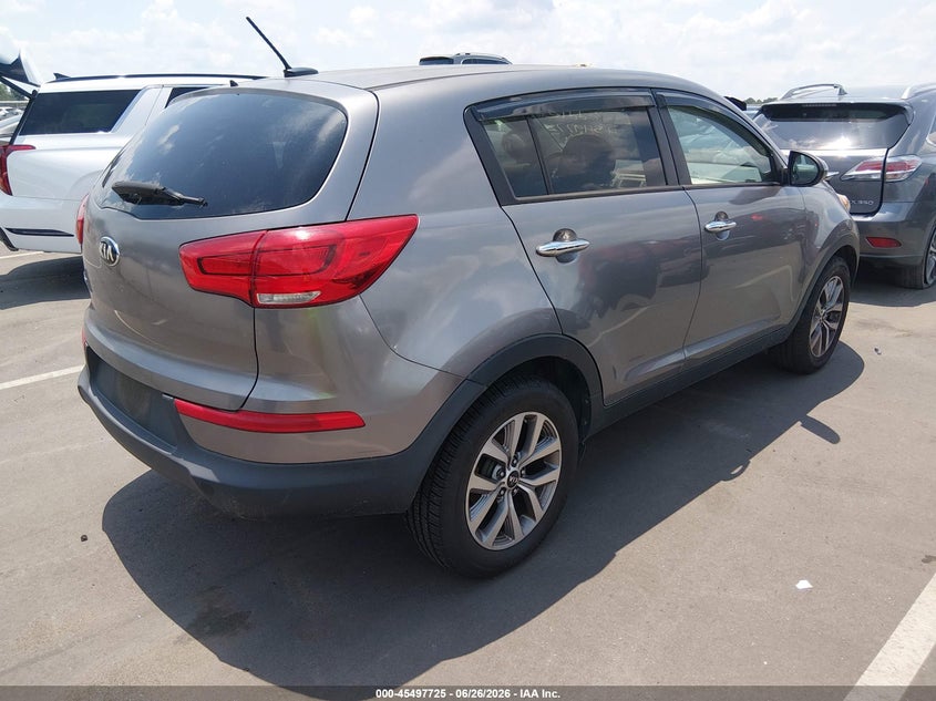 2015 Kia Sportage VIN KNDPB3AC6F7737948 IAAI salvage auction — NORMAL WEAR, Clear (North Carolina), sold $1,550 on 2026-07-29 (photo 4)