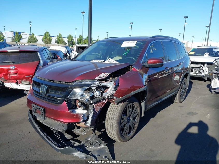 2022 Honda Pilot VIN 5FNYF6H28NB088041 IAAI salvage auction — LEFT FRONT, Salvage Certificate (California), sold $8,200 on 2026-07-24 (photo 2)