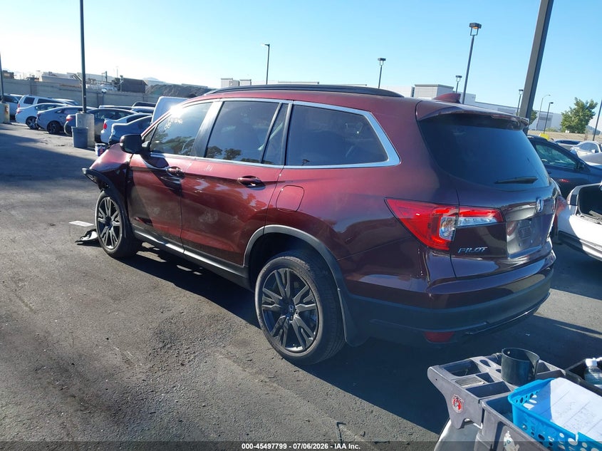 2022 Honda Pilot VIN 5FNYF6H28NB088041 IAAI salvage auction — LEFT FRONT, Salvage Certificate (California), sold $8,200 on 2026-07-24 (photo 3)