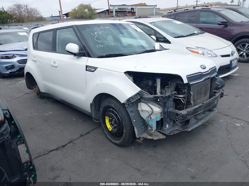 2018 Kia Soul VIN KNDJN2A22J7615109 IAAI salvage auction — MECHANICAL, Salvage Title, sold $475 on 2026-07-15 (photo 1)
