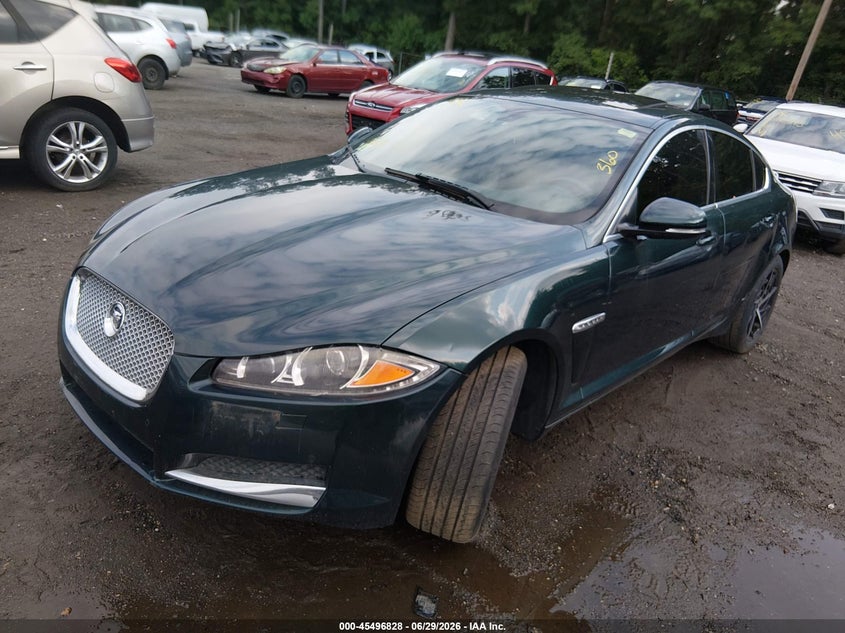 2013 Jaguar Xf VIN SAJWJ0EF8D8S95958 IAAI salvage auction — NORMAL WEAR, Clear (Maryland), sold $125 on 2026-07-08 (photo 2)