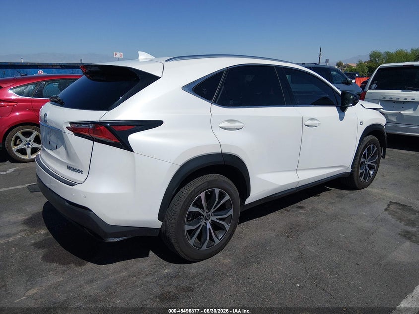 2015 Lexus Nx VIN JTJBARBZ8F2034042 IAAI salvage auction — FRAME DAMAGE, Salvage (Nevada), sold $12,100 on 2026-09-11 (photo 4)