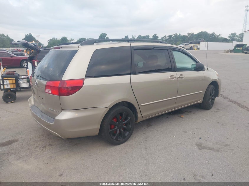 2005 Toyota Sienna VIN 5TDZA23C05S333812 IAAI salvage auction — REAR END, Clear (Indiana), sold $750 on 2026-07-31 (photo 4)