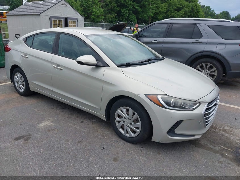 2017 Hyundai Elantra VIN KMHD74LF5HU082098 IAAI salvage auction — NORMAL WEAR, Clear (North Carolina), sold $925 on 2026-07-23 (photo 1)