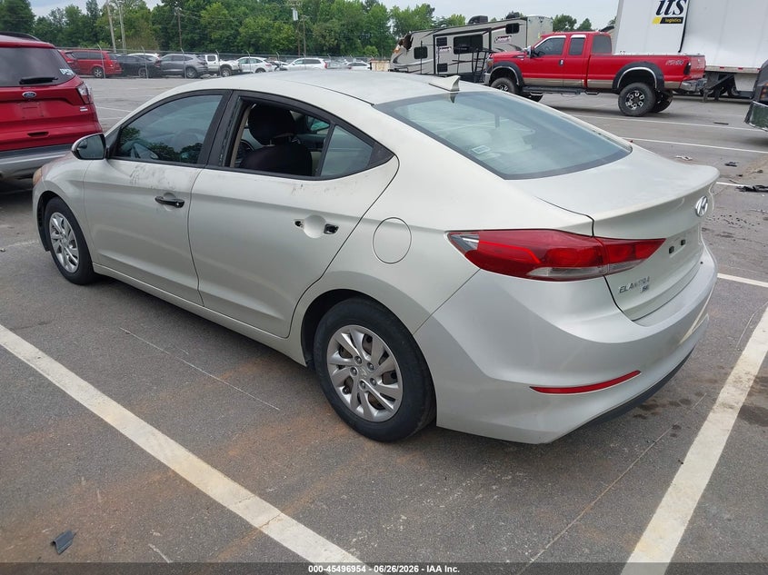 2017 Hyundai Elantra VIN KMHD74LF5HU082098 IAAI salvage auction — NORMAL WEAR, Clear (North Carolina), sold $925 on 2026-07-23 (photo 3)