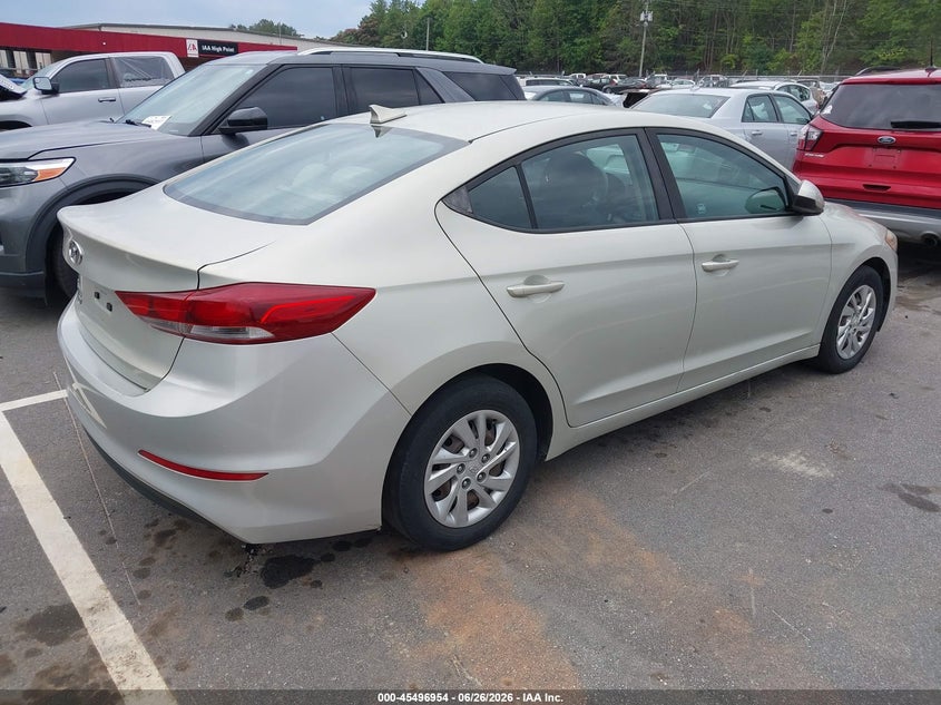 2017 Hyundai Elantra VIN KMHD74LF5HU082098 IAAI salvage auction — NORMAL WEAR, Clear (North Carolina), sold $925 on 2026-07-23 (photo 4)