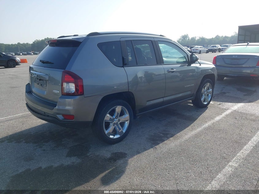 2014 Jeep Compass VIN 1C4NJDEB8ED632829 IAAI salvage auction — REAR END, Clear (Indiana), sold $1,050 on 2026-07-25 (photo 4)