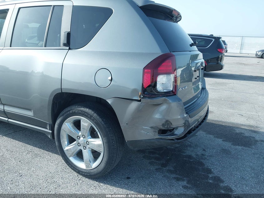 2014 Jeep Compass VIN 1C4NJDEB8ED632829 IAAI salvage auction — REAR END, Clear (Indiana), sold $1,050 on 2026-07-25 (photo 6)