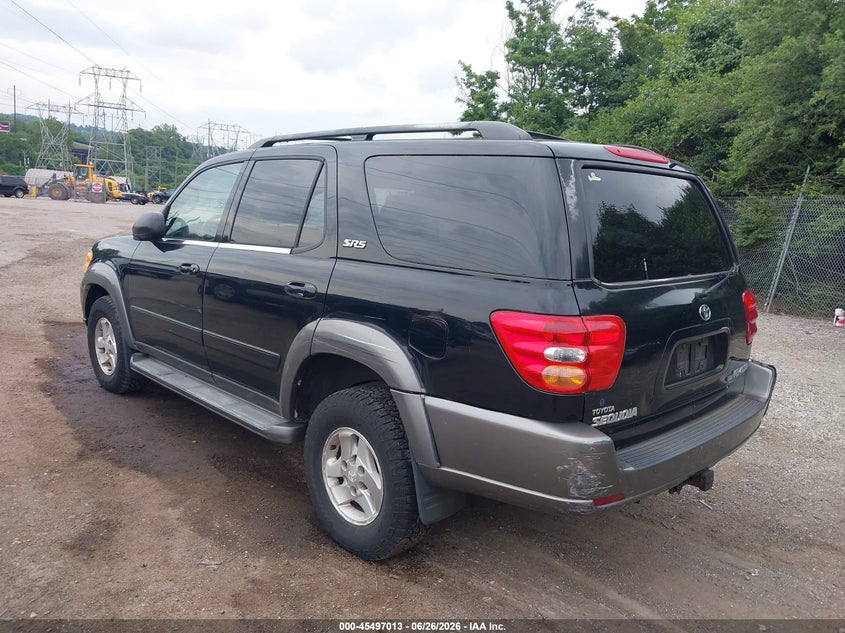 2004 Toyota Sequoia VIN 5TDBT44A34S232573 IAAI salvage auction — NORMAL WEAR, Clear (Pennsylvania), sold $700 on 2026-07-10 (photo 3)