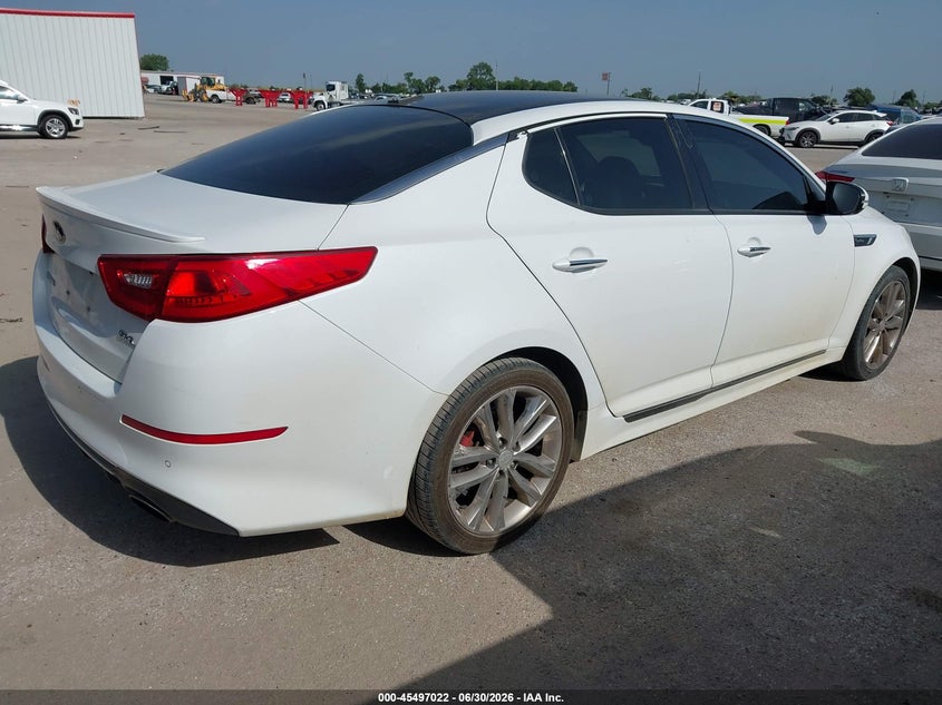 2015 Kia Optima VIN 5XXGR4A63FG404335 IAAI salvage auction — NORMAL WEAR, Original (Texas), sold $1,900 on 2026-07-21 (photo 4)