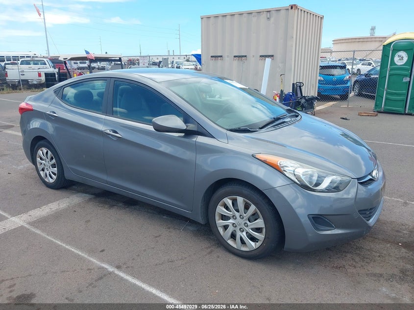 2012 Hyundai Elantra VIN 5NPDH4AE9CH119233 IAAI salvage auction — NORMAL WEAR, Clear (Hawaii), sold $125 on 2026-07-21 (photo 1)