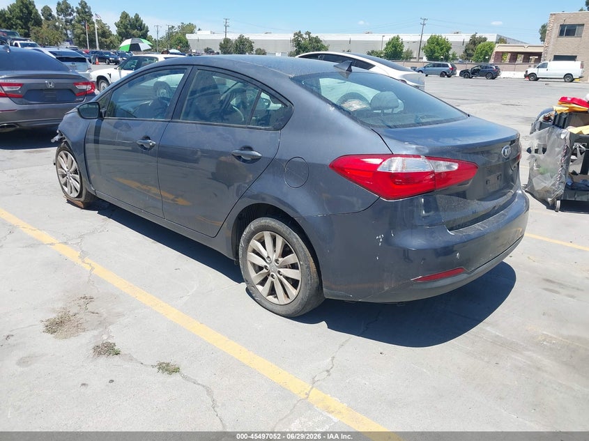 2016 Kia Forte VIN KNAFX4A66G5488851 IAAI salvage auction — LEFT FRONT, Salvage (California), sold $1,300 on 2026-07-13 (photo 3)