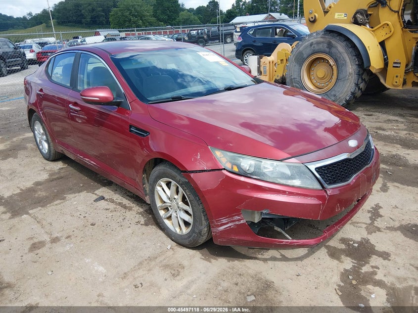 2013 Kia Optima VIN 5XXGM4A71DG219933 IAAI salvage auction — NORMAL WEAR, Clear-Dealer Only (West Virginia), sold $200 on 2026-07-30 (photo 1)