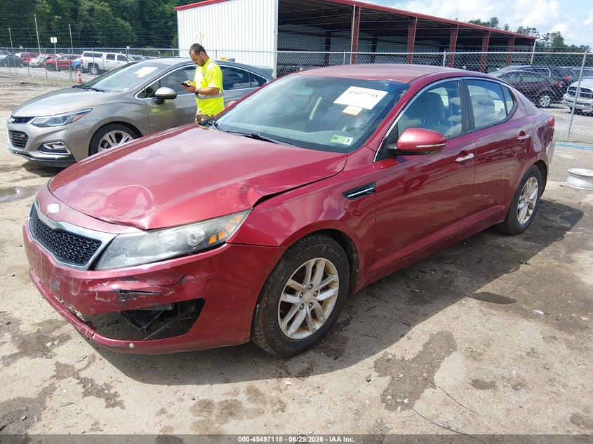 2013 Kia Optima VIN 5XXGM4A71DG219933 IAAI salvage auction — NORMAL WEAR, Clear-Dealer Only (West Virginia), sold $200 on 2026-07-30 (photo 2)