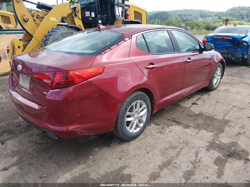 2013 Kia Optima VIN 5XXGM4A71DG219933 IAAI salvage auction — NORMAL WEAR, Clear-Dealer Only (West Virginia), sold $200 on 2026-07-30 (photo 4)